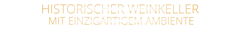 HISTORISCHER WEINKELLER  MIT EINZIGARTIGEM AMBIENTE
