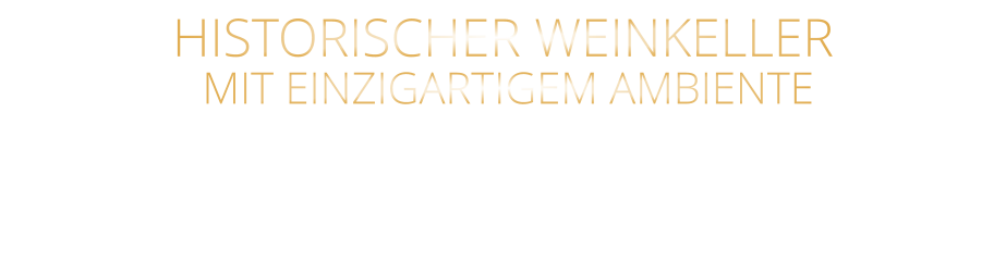HISTORISCHER WEINKELLER  MIT EINZIGARTIGEM AMBIENTE