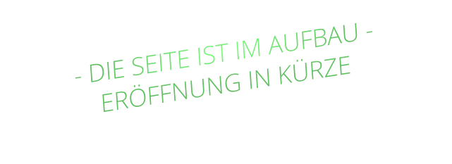 - DIE SEITE IST IM AUFBAU - ERÖFFNUNG IN KÜRZE