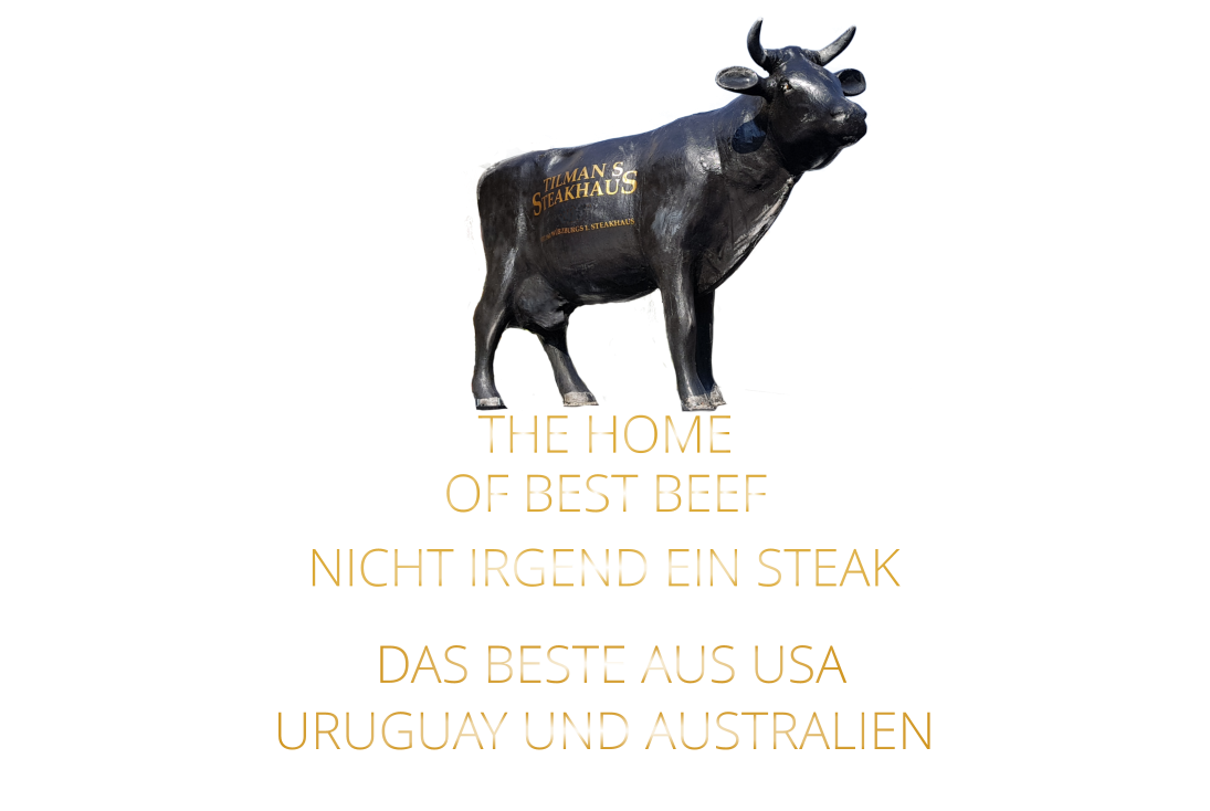NICHT IRGEND EIN STEAK   DAS BESTE AUS USA URUGUAY UND AUSTRALIEN THE HOME        OF BEST BEEF
