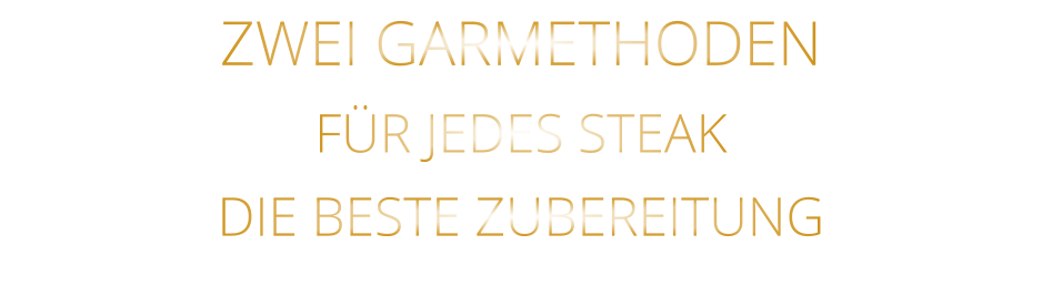 ZWEI GARMETHODEN FÜR JEDES STEAK DIE BESTE ZUBEREITUNG