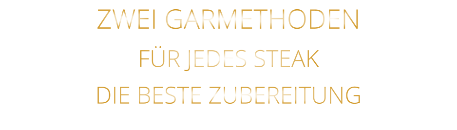ZWEI GARMETHODEN FÜR JEDES STEAK DIE BESTE ZUBEREITUNG