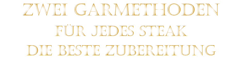 ZWEI GARMETHODEN FÜR JEDES STEAK DIE BESTE ZUBEREITUNG
