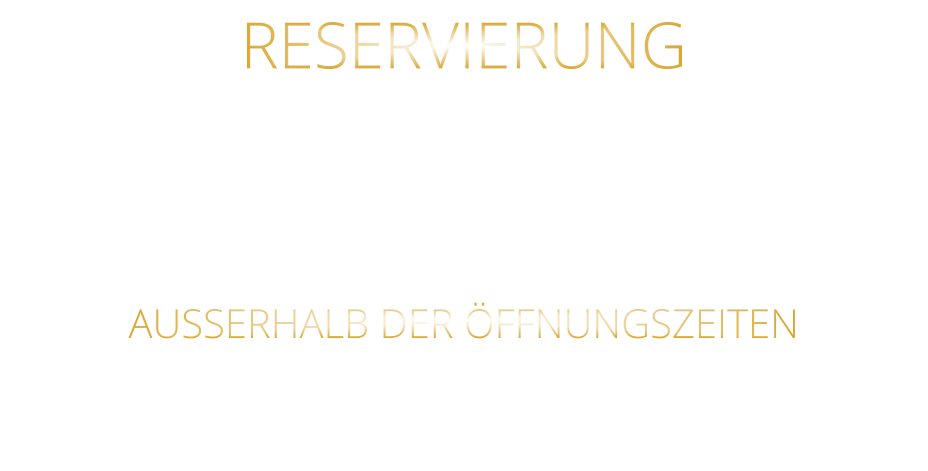RESERVIERUNG  BITTE „NUR“ TELEFONISCH  ZU DEN ÖFFNUNGSZEITEN 0931 54271 AUSSERHALB DER ÖFFNUNGSZEITEN AB 10 UHR BIS 19 UHR 0172 3576974