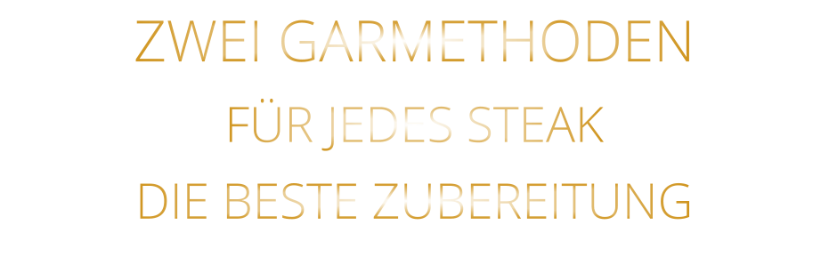 ZWEI GARMETHODEN FÜR JEDES STEAK DIE BESTE ZUBEREITUNG