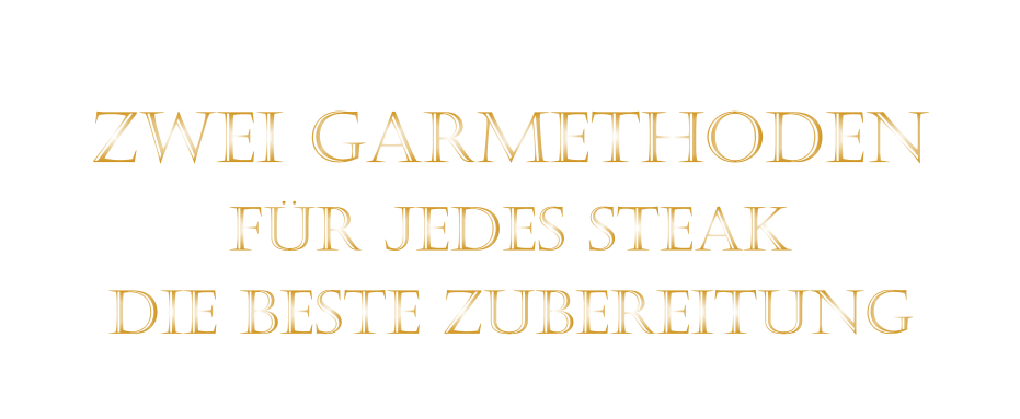 ZWEI GARMETHODEN FÜR JEDES STEAK DIE BESTE ZUBEREITUNG