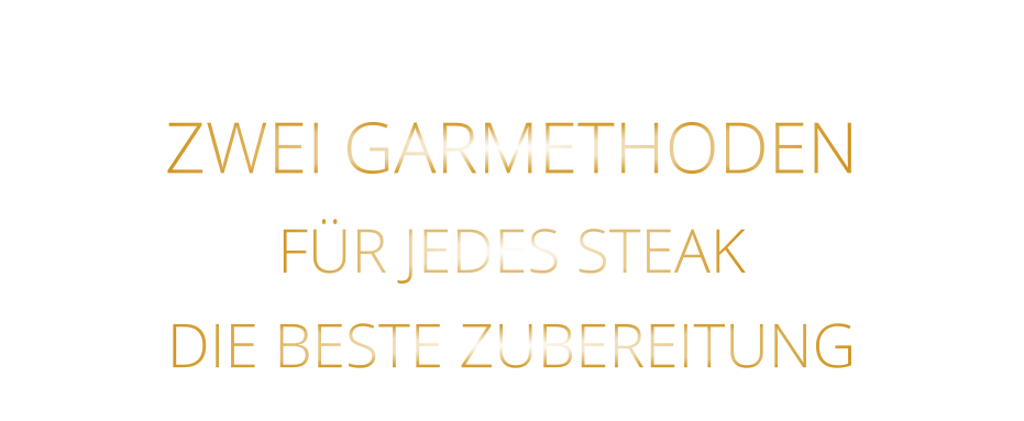ZWEI GARMETHODEN FÜR JEDES STEAK DIE BESTE ZUBEREITUNG