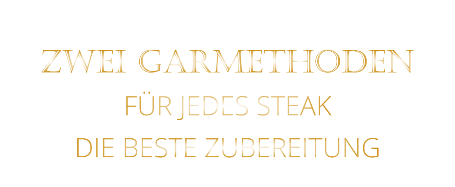 ZWEI GARMETHODEN FÜR JEDES STEAK DIE BESTE ZUBEREITUNG