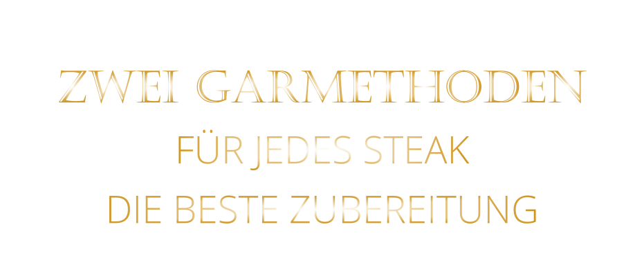 ZWEI GARMETHODEN FÜR JEDES STEAK DIE BESTE ZUBEREITUNG